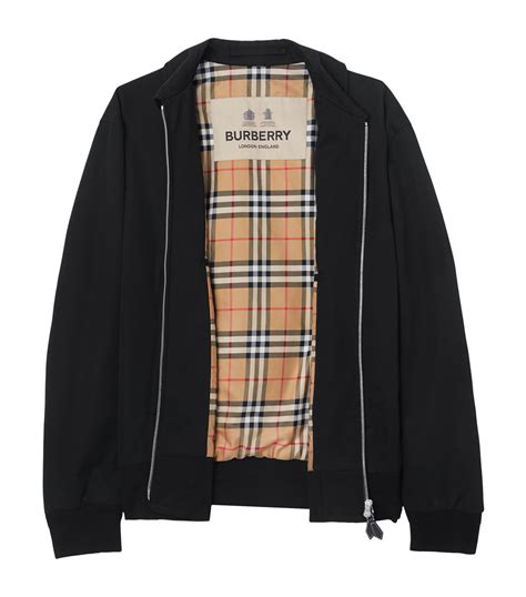 burberry harrington jacket black|Burberry men's quilted bomber jackets.